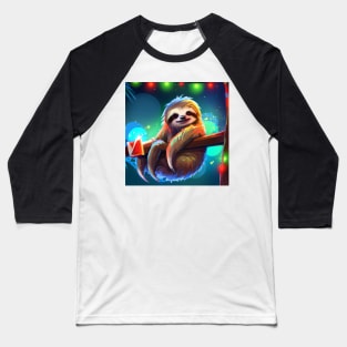 Cute Sloth Drawing Baseball T-Shirt